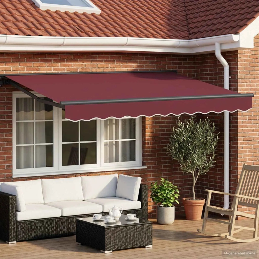 Cornice per Tenda Manuale con LED 3,5 x 2,5 m 3420824