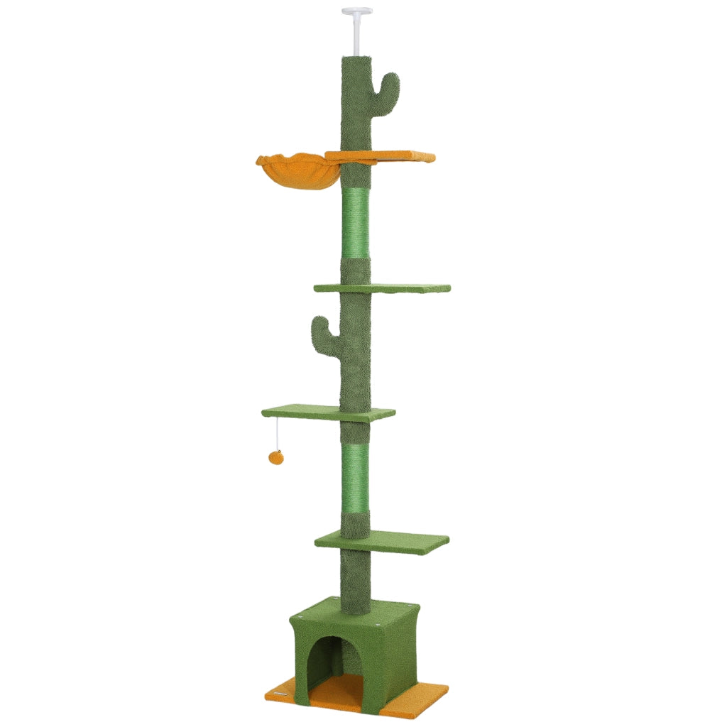 Albero tiragraffi per gatti ¨C Minimal ¨C Verde 230-275 cm