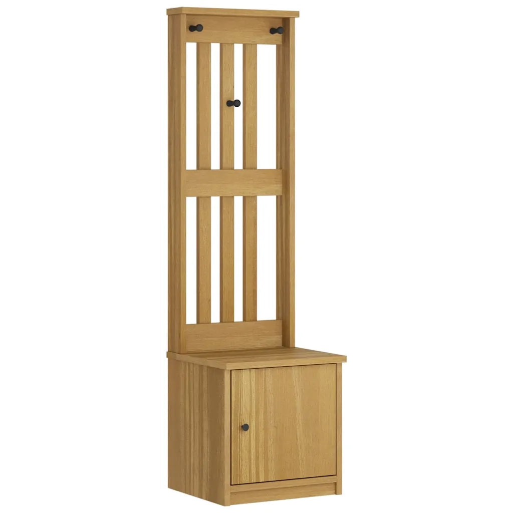 Albero da Ingresso SANDNES 45x40x159,5 cm in Legno di Pino 4010485