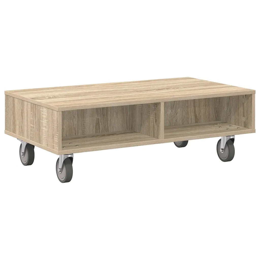 Tavolino con Ruote Rovere Sonoma 90 x 50 x 30 cm 891018