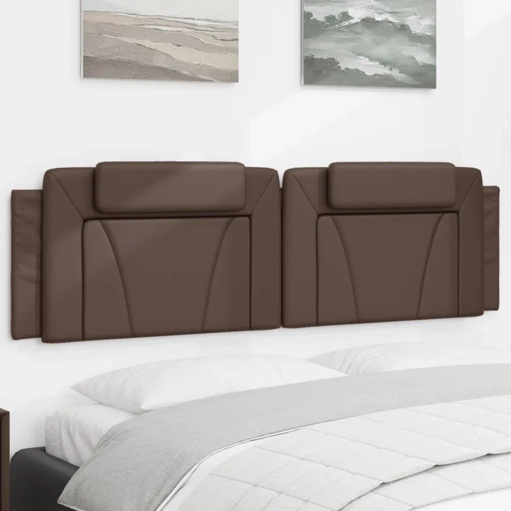 Cuscino Testiera Viana Marrone 180 cm in Similpelle 374806