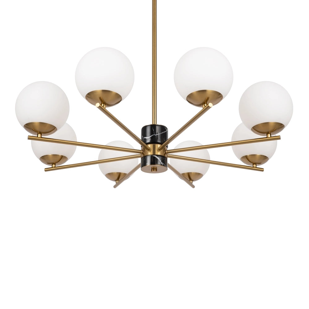 Lampada a sospensione Maytoni Marble Ø81 ottone 8 luci