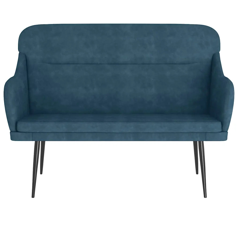 Panca Blu 110x76x80 cm in Velluto 351453