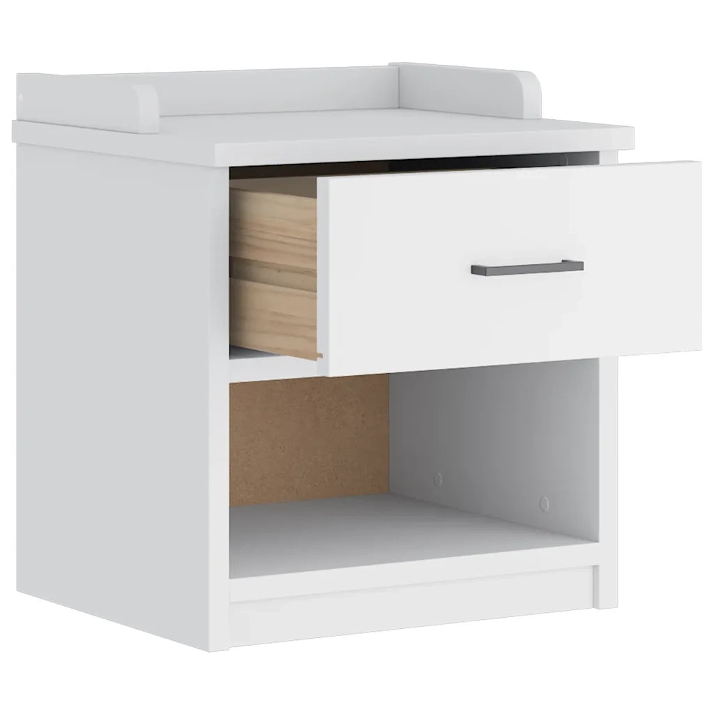 Panca da Corridoio SANDNES Bianca 45x40x50 cm in Legno di Pino