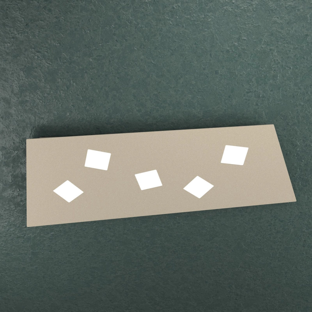 NOTE APPLIQUE-PLAFONIERA 5 LUCI SABBIA 1140-5-SA