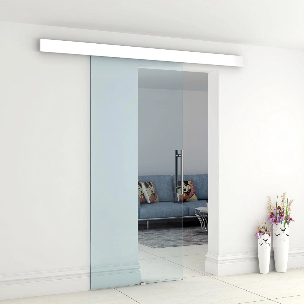 Porta Scorrevole Vetrata 210x75 cm Trasparente