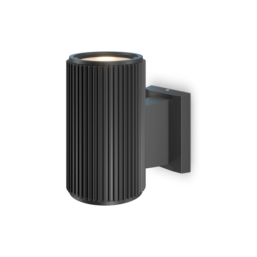 Lampada Da Parete Moderna Da Esterno Metallo Nero Luce1E27 60W Ip54