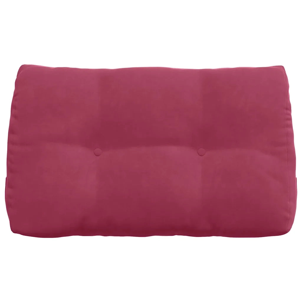 Cuscino per Schiena | Cuscino dorsale Rosso Vino 80 x 24 x 50 cm Velluto