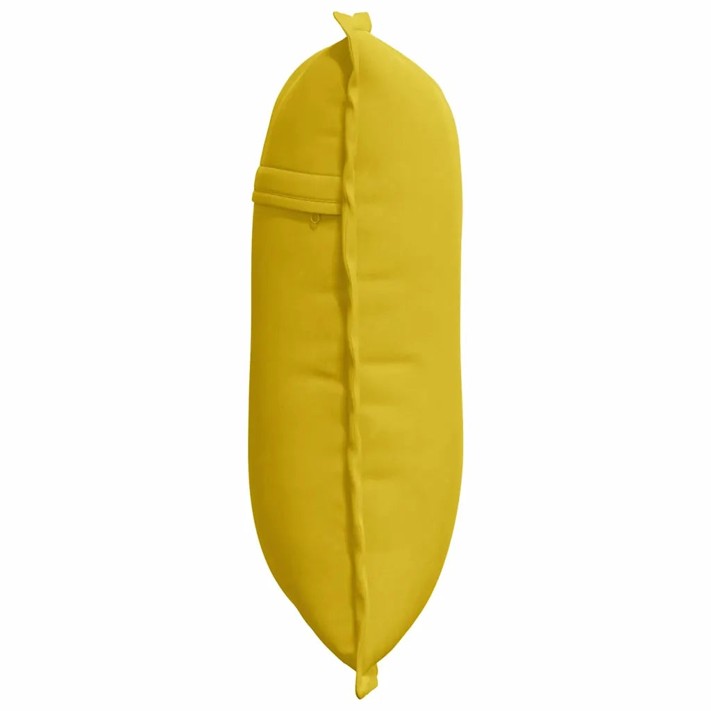 Cuscino per Schiena | Cuscino dorsale Giallo 50 x 45 cm Tessuto in Cords