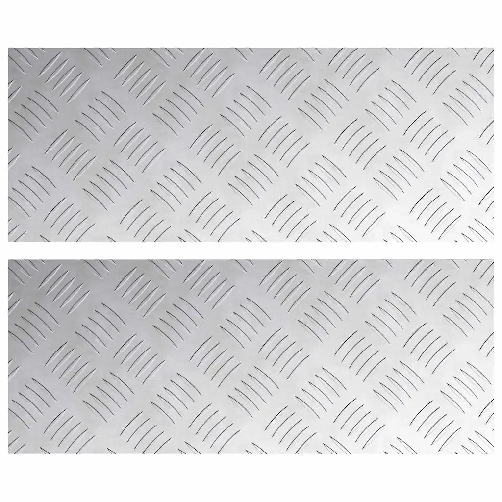 Gradini per Scale 2 pcs Argento 50 x 20 cm Alluminio 4104247