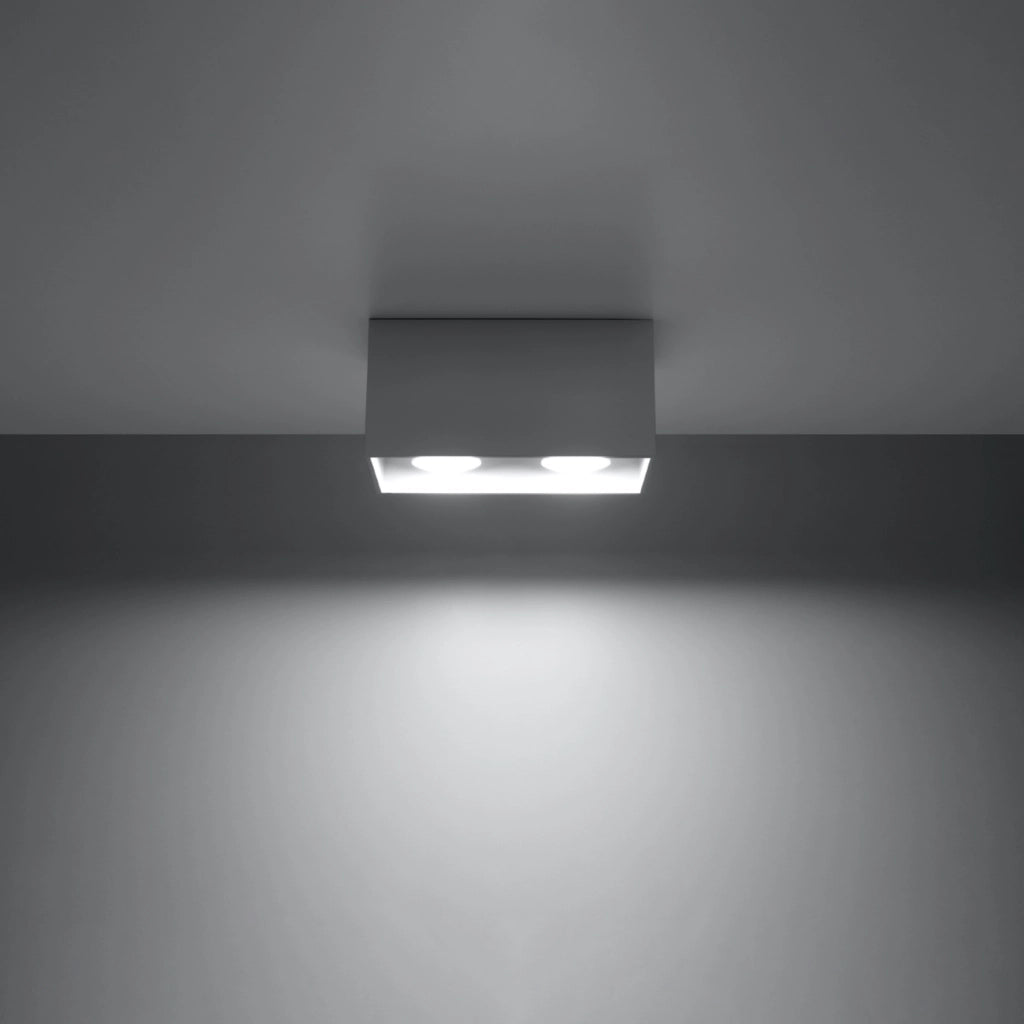 Lampada da soffitto QUAD grigio