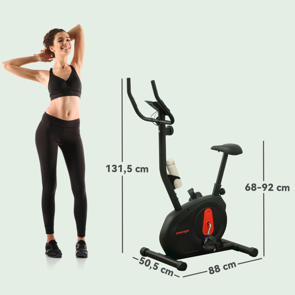 Bicicletta Statica ¨C zephmum ¨C Nero 88x50.5x131.5 cm
