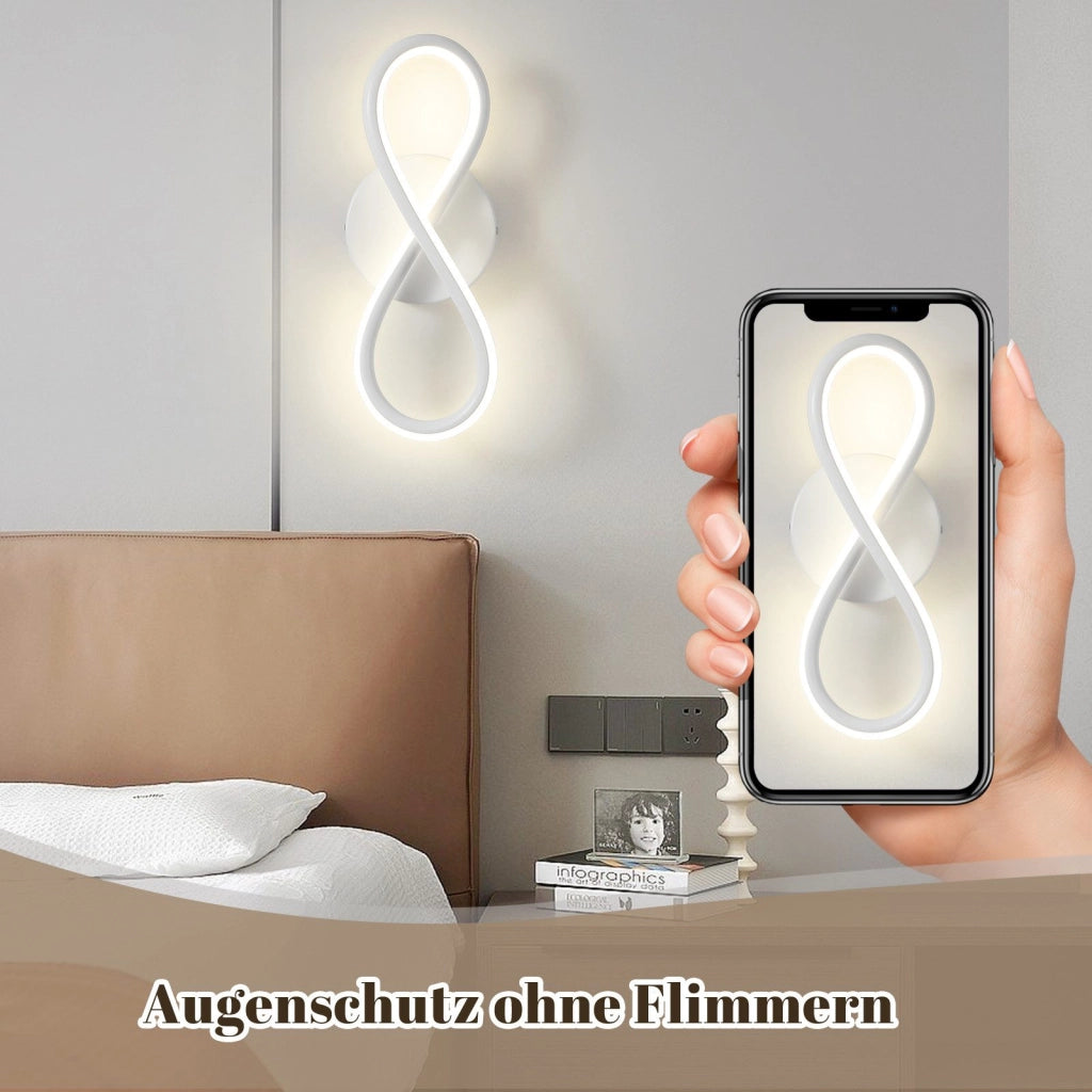 ZMH Moderna lampada da parete a LED da 7W con 8 forme per interni per scale e camera da letto