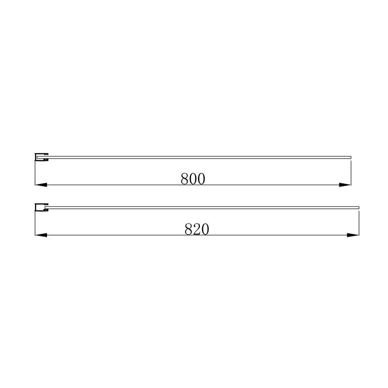 Walk-In Doccia 80-82x200h 6mm Cromato - Imperia