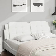 Cuscino Testiera Zadar Bianco 152 cm in Similpelle 374891