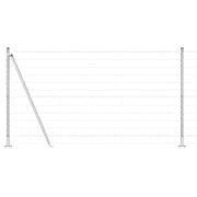 Recinzione da Giardino | Recinzione con Posto Argento 1,2 x 10 m Acciaio