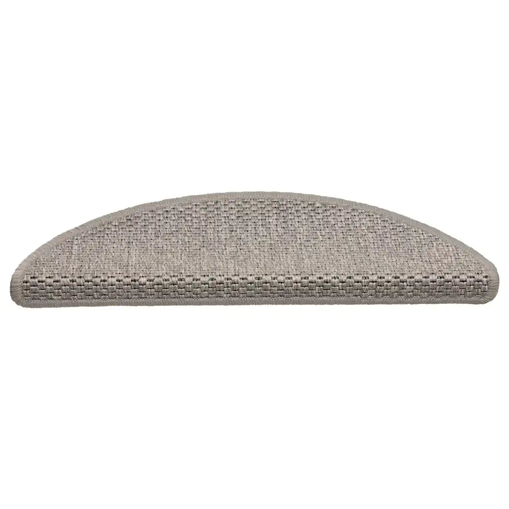 Tappeti Autoadesivi Scale Aspetto Sisal 30 pz 56x17x3cm Argento 3365859