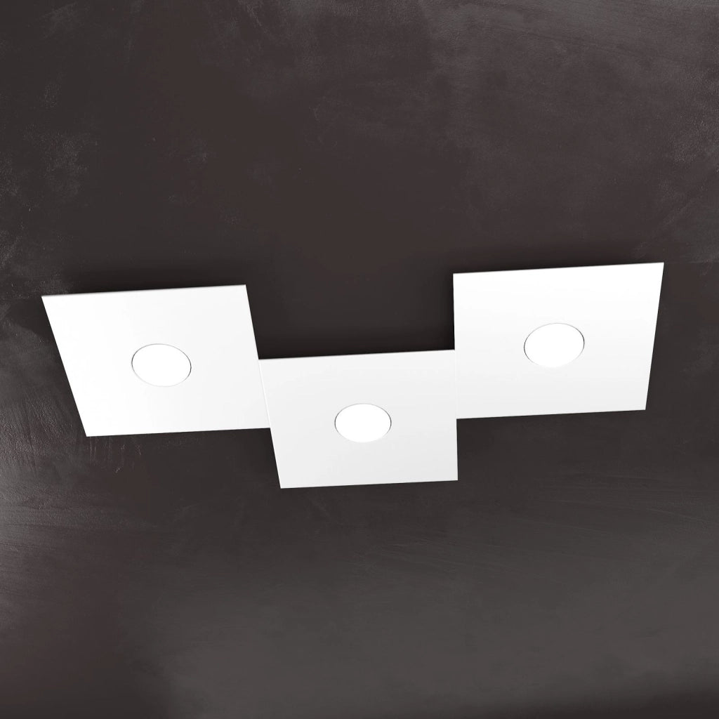 ECCENTRIC APPLIQUE-PLAFONIERA 3 LUCI BIANCO 1156-3L-BI