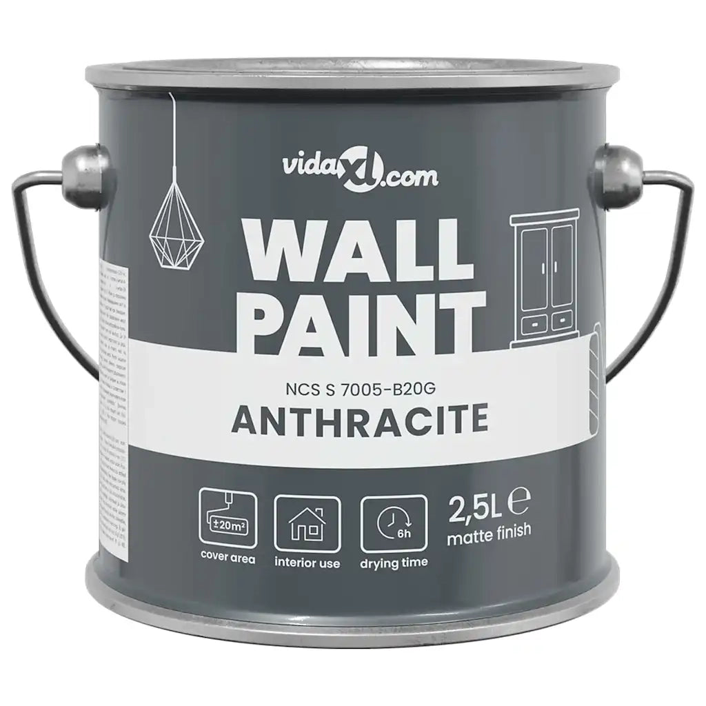 Pittura murale Grigio 2,5 L Stampa da parete 4008517