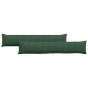 Cuscini da Divano 2 pz | Cuscini per sedie Verde Scuro 200 x 40 cm