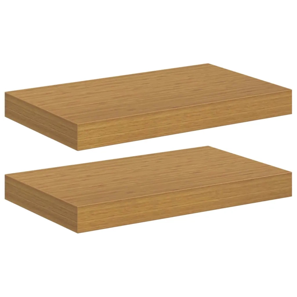 2 pz Scaffale da parete | Ripiano a parete | Mensola a parete Beige 40 x 23,5 x 4 cm