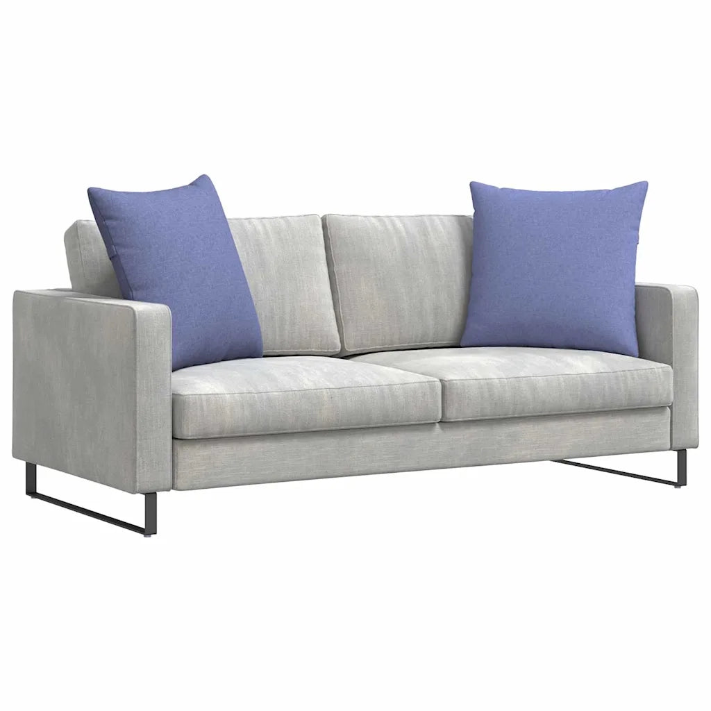 Cuscini da Divano 2 pz | Cuscini per sedie Blu jeans 80 x 80 cm Tessuto