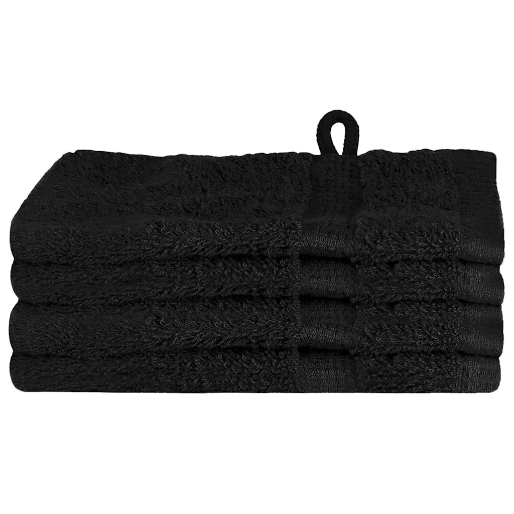 Asciugamano per Ospiti SOLUND 4 pcs Nero 15 x 21 cm 550 gsm 137417