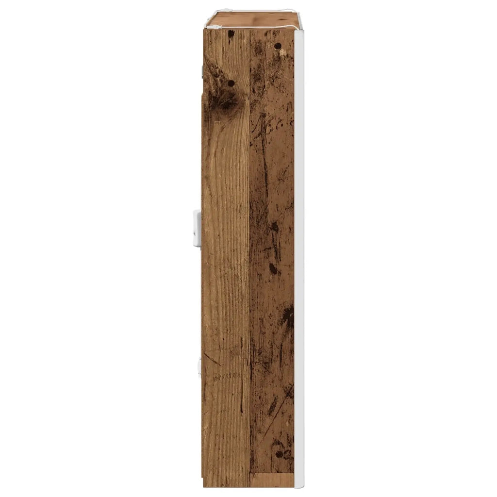 Mobiletto per specchio da bagno Legno vecchio 889245