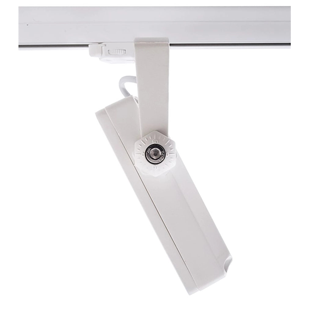 Faretto track per binario trifase LED 15W bianco luce con staffa orientabile illuminazione negozio vetrina showroom 230V 4000K