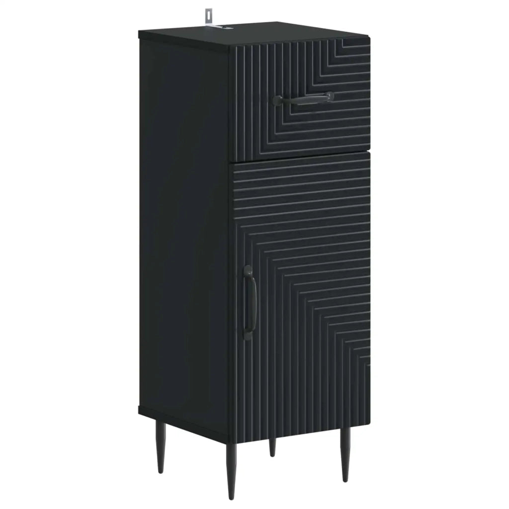 Set di Mobili da Bagno da 4 Pezzi HAARLEM Nero 3417937