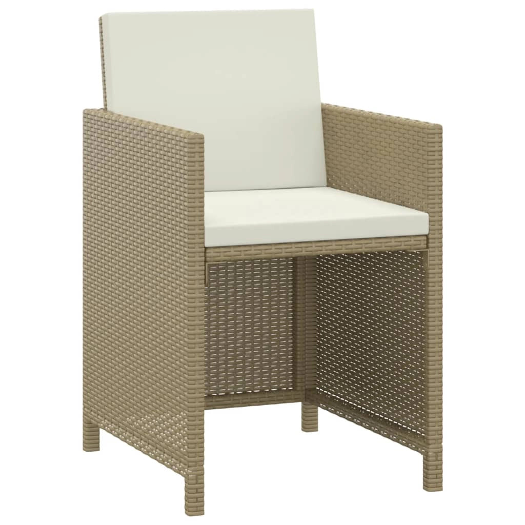 Set da pranzo da giardino composto da 3 pezzi con cuscini in polyrattan beige 02_0014523