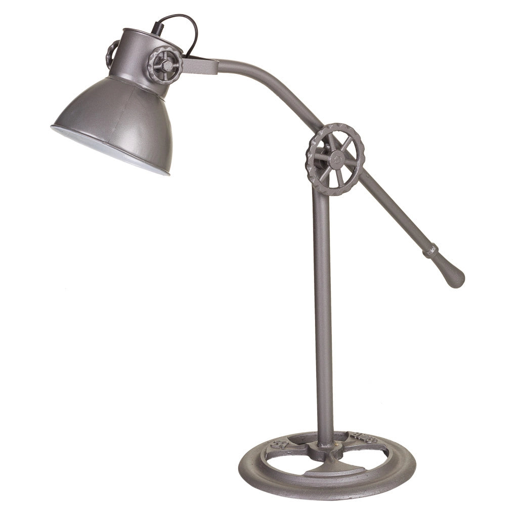 Lampada da terra in metallo marrone 28x28x85h