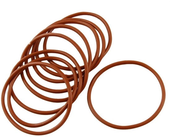 O-ring afdichting in silicone flessibile 52 mm x 58 mm x 3 mm per diverse applicazioni