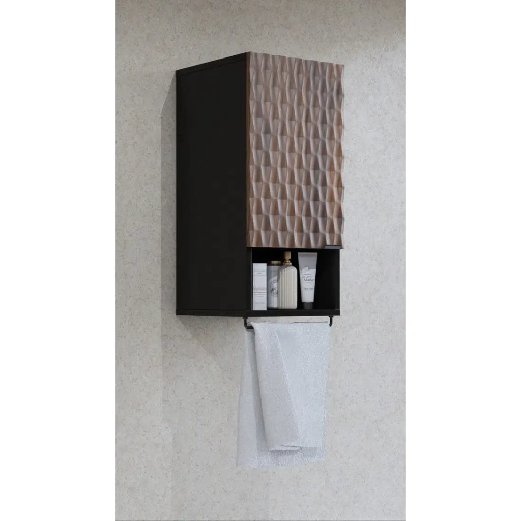 Mobile da bagno collezione KING – Rovere scuro e nero
