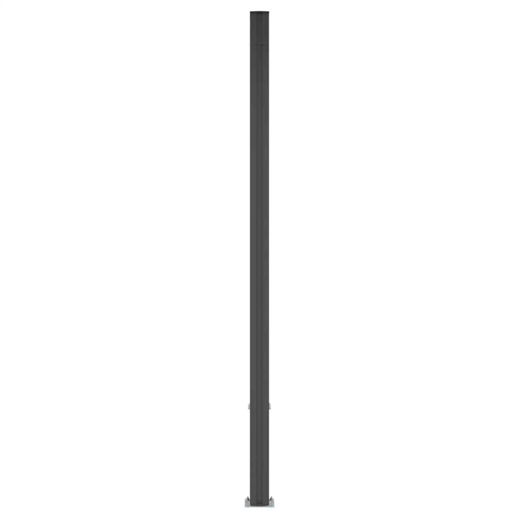 Pannello di recinzione | Recinzione da Giardino WPC e Alluminio Nero