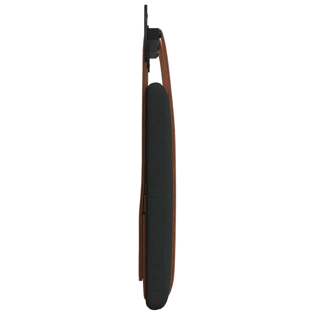 Testata appesa Tinta unita Nero 130 x 55 x 5 cm PU Antico 42031425