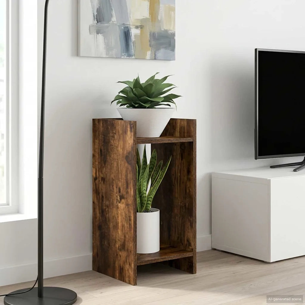 Supporto per piante Rovere Fumo 30 x 30 x 60 cm 899602