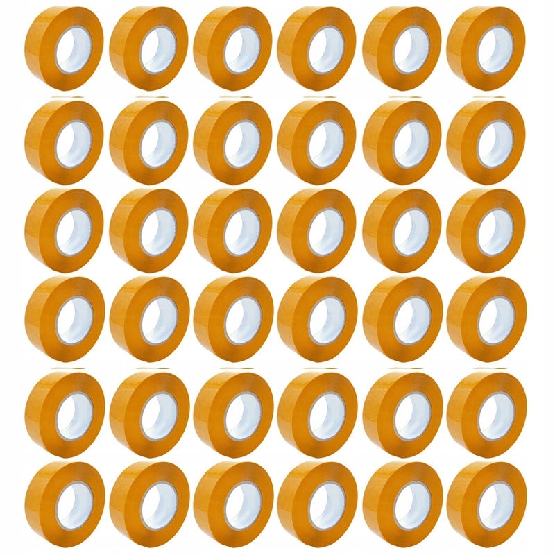 Nastro Adesivo Giallo Rosfix 48mm x 50m – Alta Aderenza e Resistenza UV | Confezione da 36 | Uso Domestico e Industriale