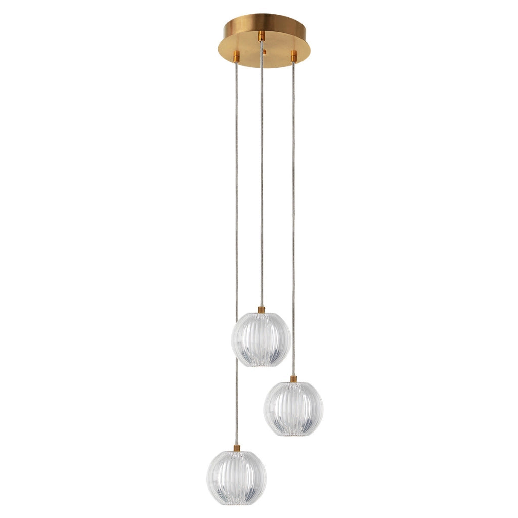 Lampada a sospensione Brillant oro acrilico LED CCT 11W