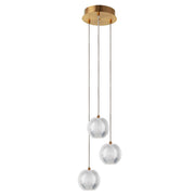 Lampada a sospensione Brillant oro acrilico LED CCT 11W