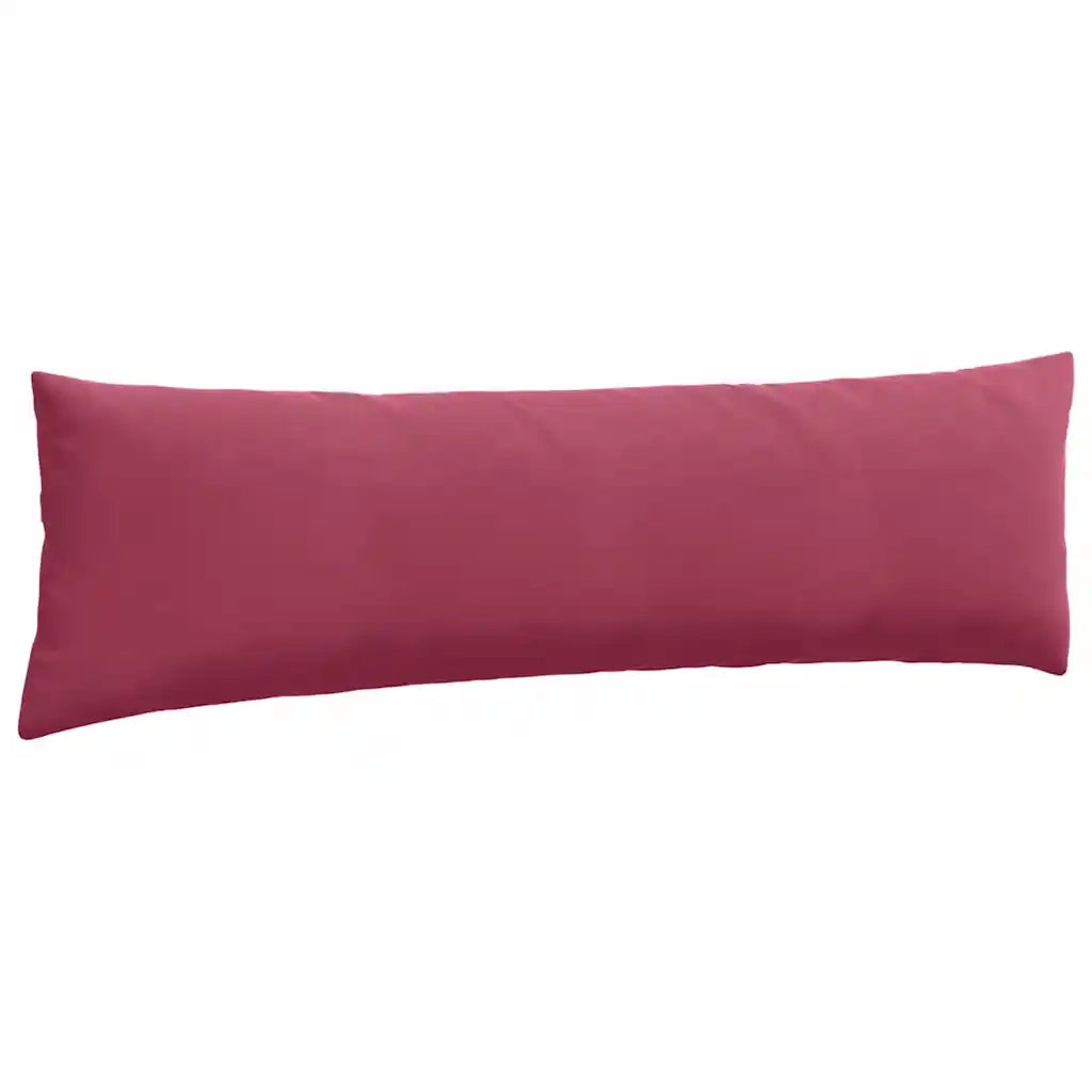 Cuscini da Divano 2 pz-Set di 2 Cuscini per Sofa Rosso Vino 145 x 40 cm Tessuto in Cords