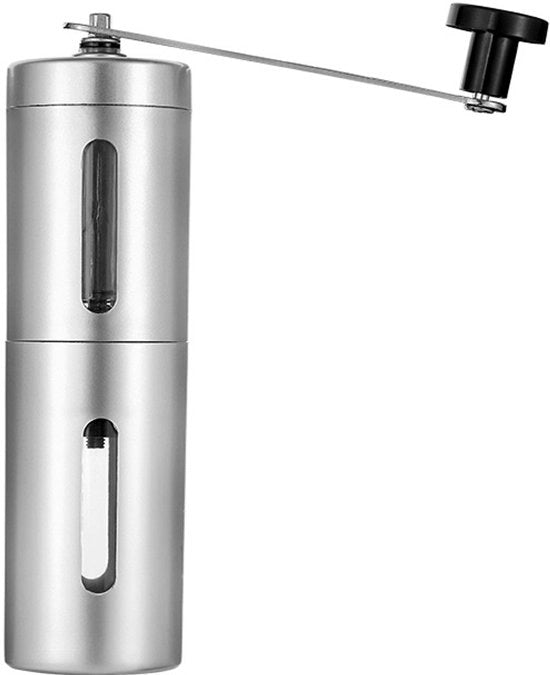 Molitore portatile per caffè, macchina per caffè manuale, macchina per caffè manuale (argento)