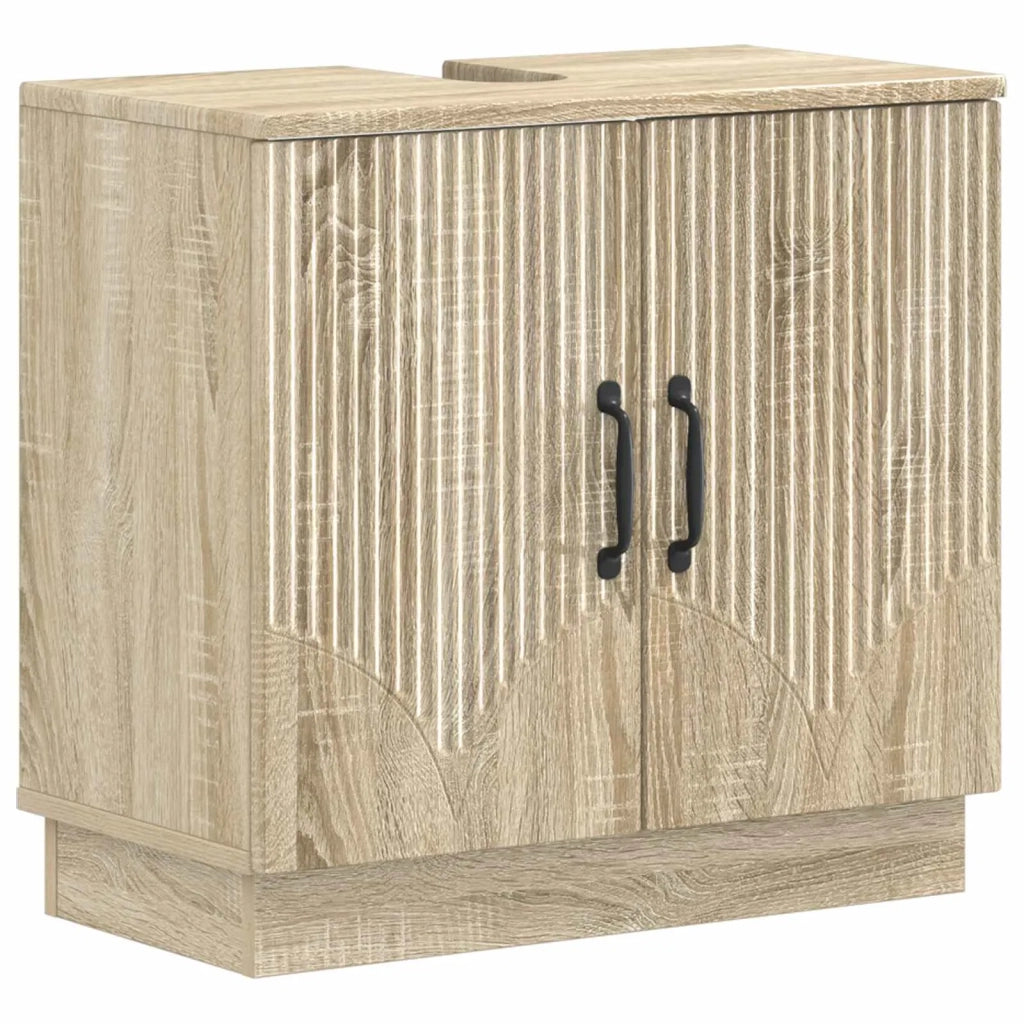 Armadio per Lavabo da Bagno HOORN Rovere Sonoma 897227