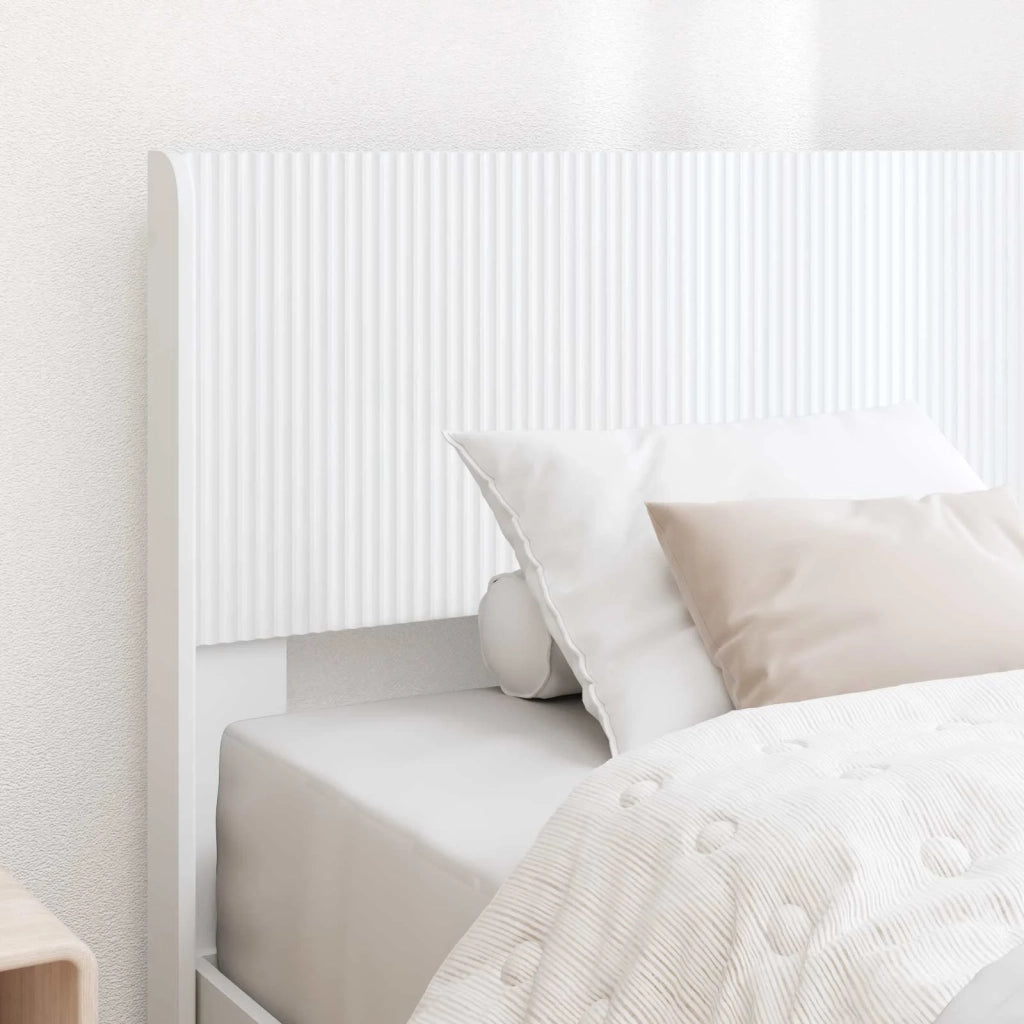 Struttura del letto con stoccaggio e testata-Giroletto con contenitore Bianco 90 x 200 cm 293531