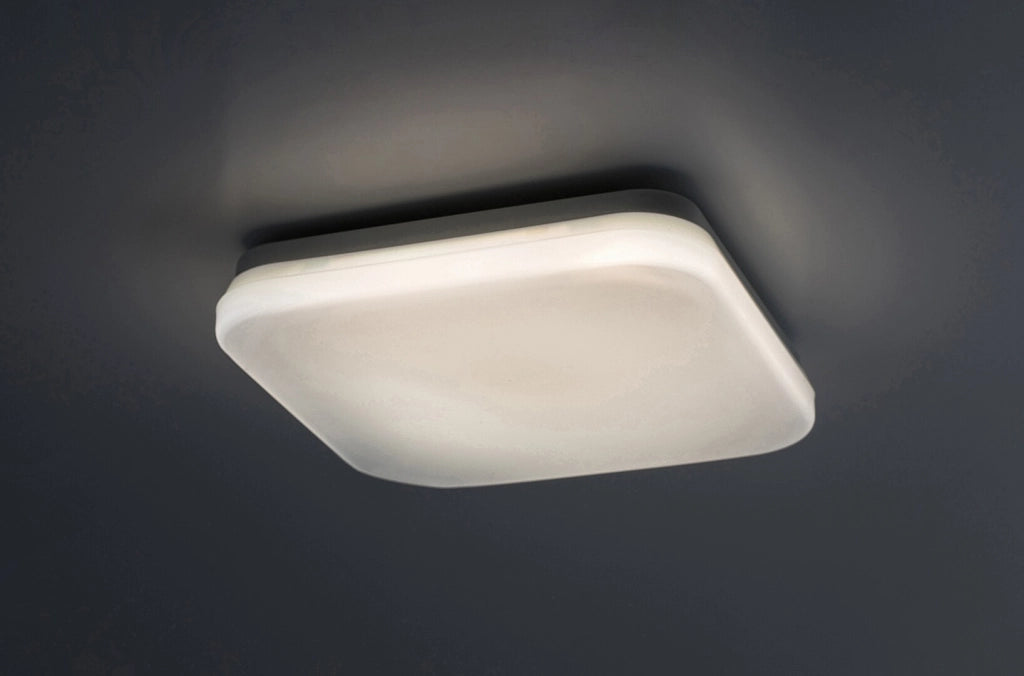 Plafoniera esterna LED quadrata bianca 24cm 12W IP44