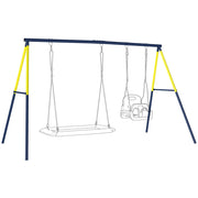 Altalena per Bambini ¨C Minimal ¨C 2 Posti Metallo Blu