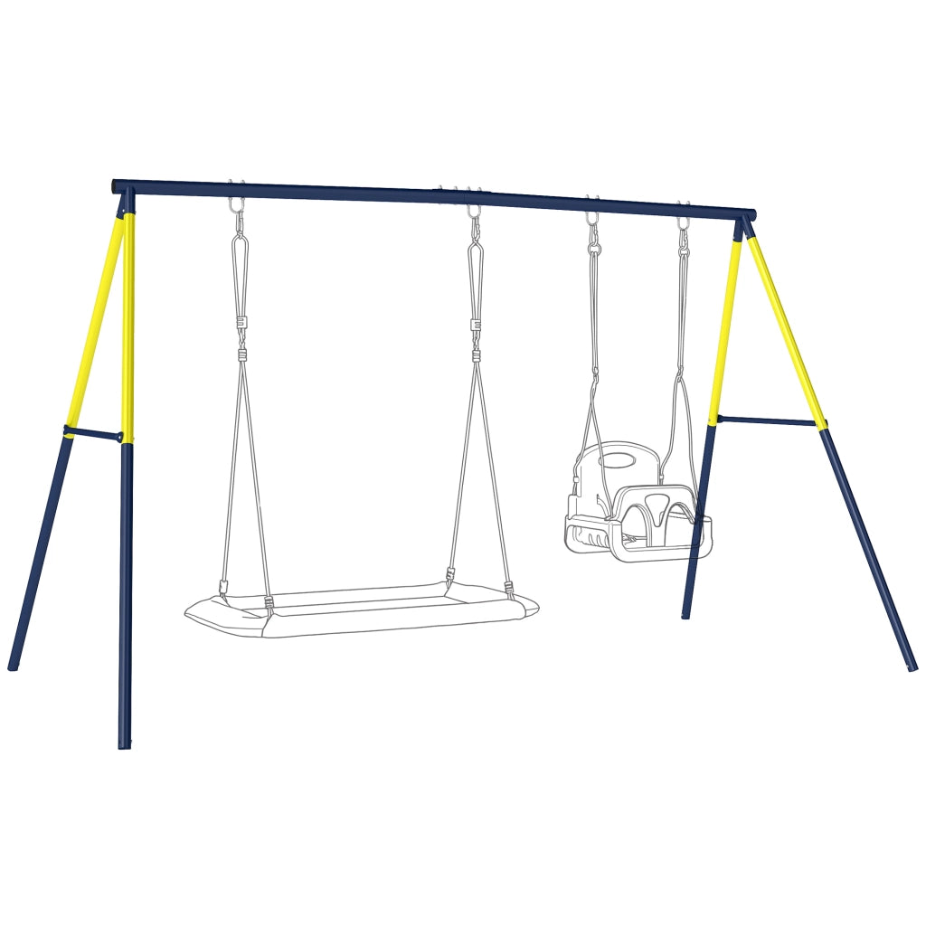 Altalena per Bambini ¨C Minimal ¨C 2 Posti Metallo Blu