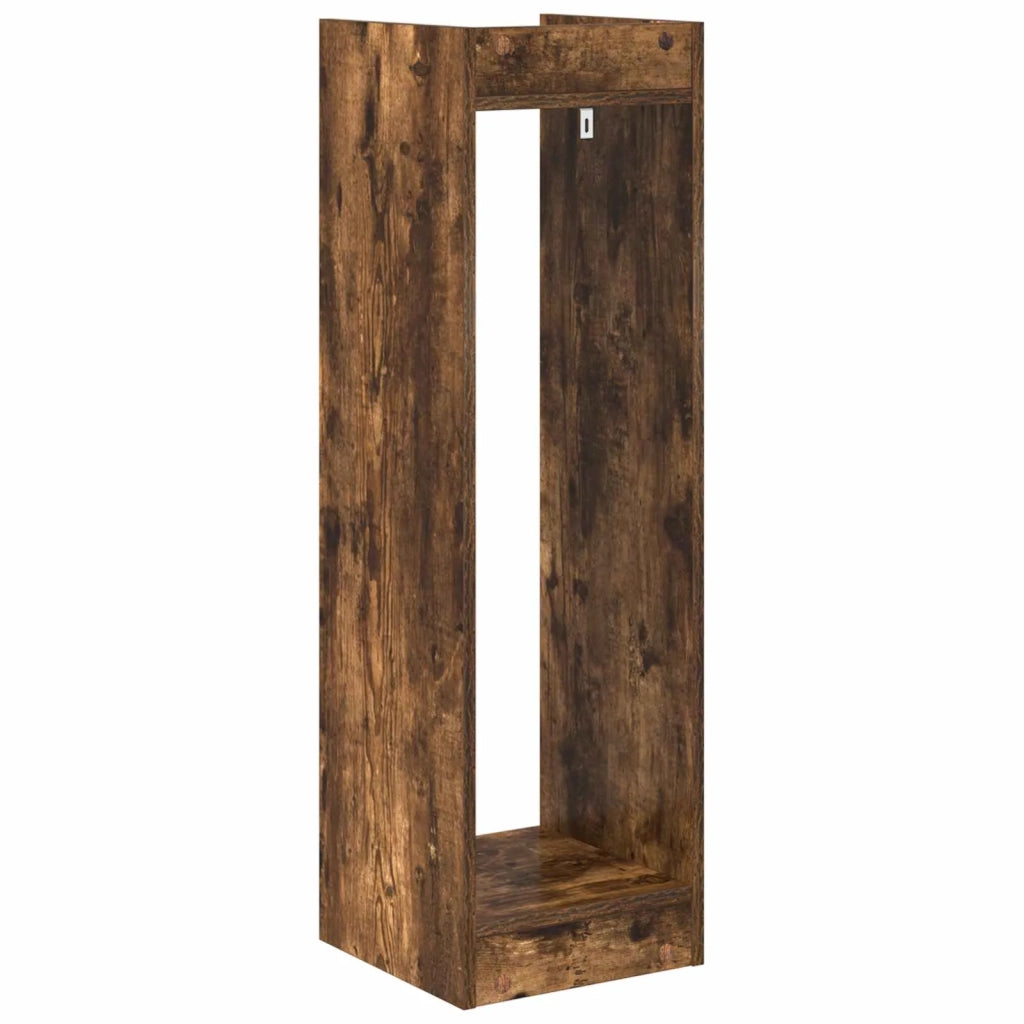 Supporto per piante Rovere Fumo 30 x 30 x 100 cm 899570