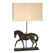 Lampada da tavolo in resina Cavallo Dorado E27 40W