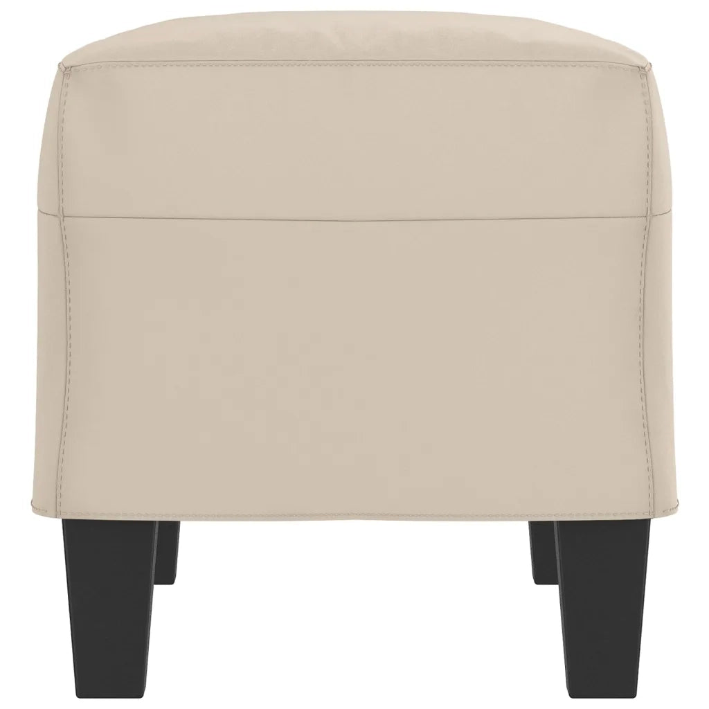 Panca crema 70x35x41 cm in Microfibra 349449